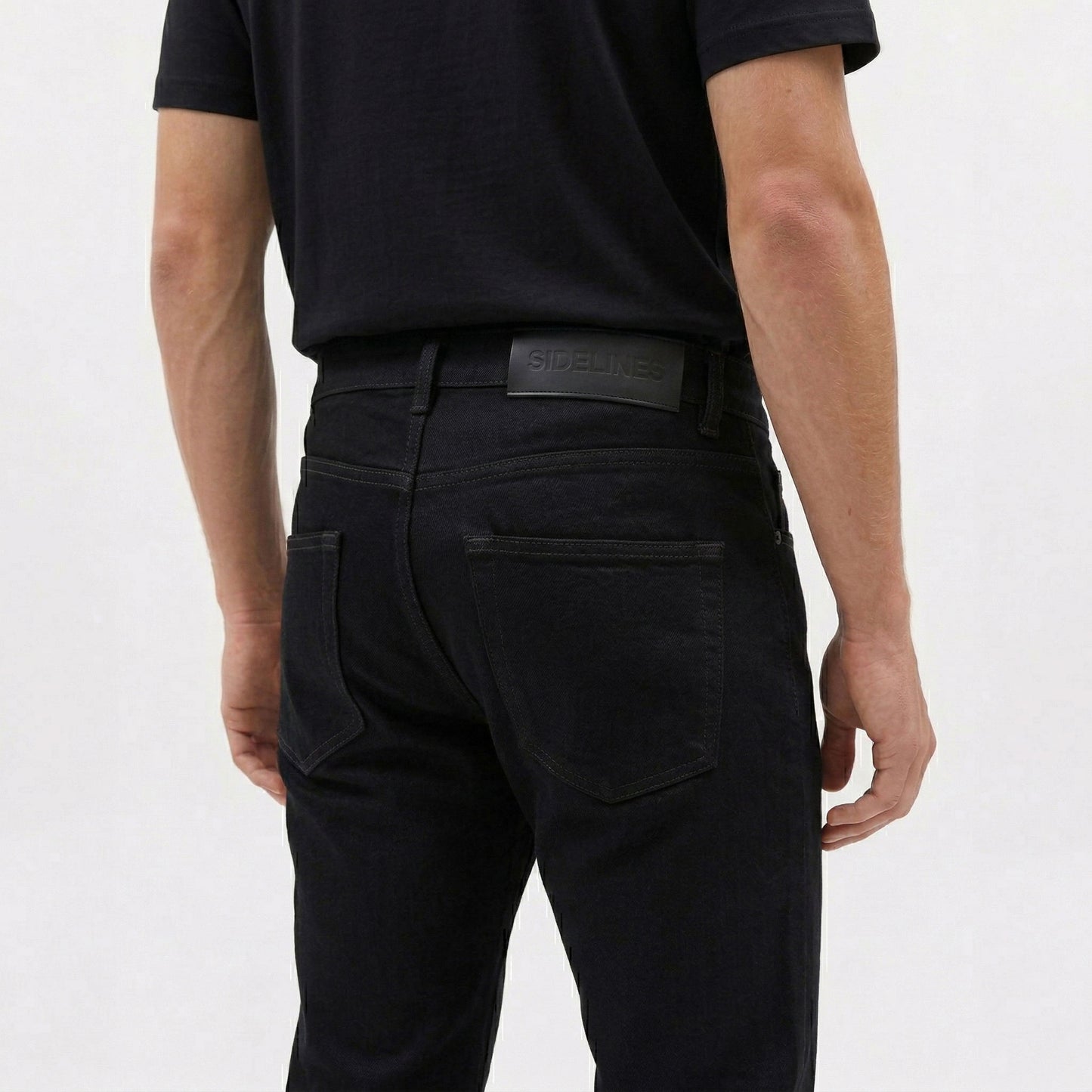 Jet Black Slim Tapered Denim Jean