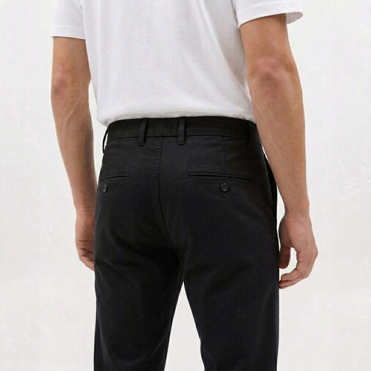 Black Slim Tapered Chino